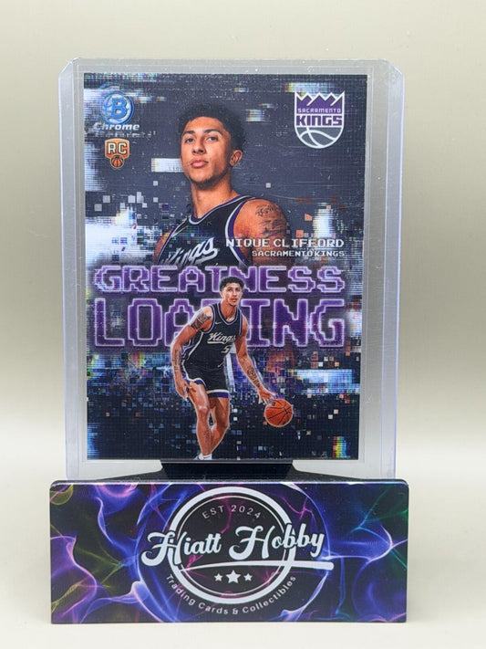 2025-26 Bowman Chrome Basketball #GL-24 Nique Clifford - Greatness Loading (RC)