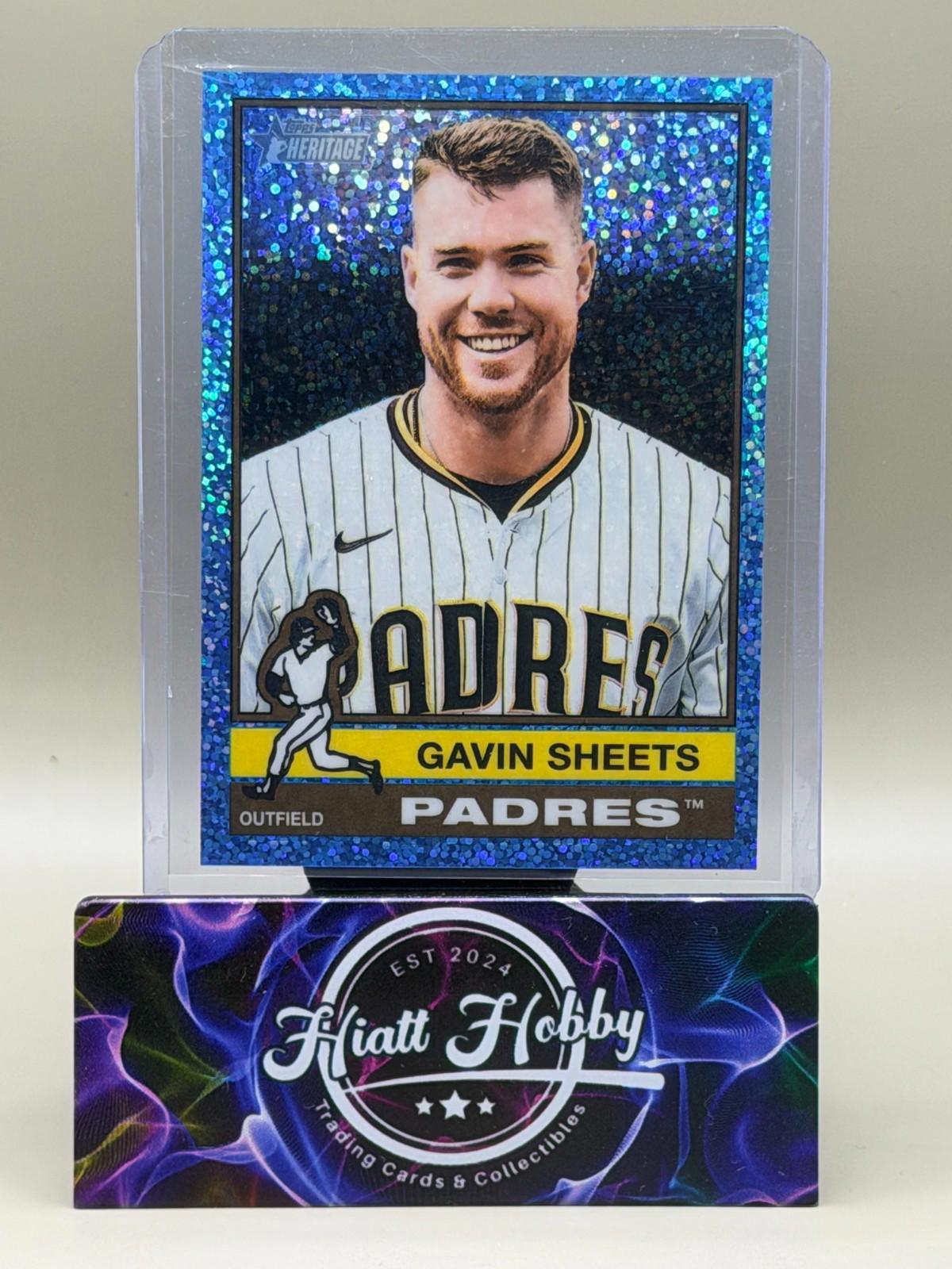 2025 Topps Heritage High Number - Gavin Sheets #711 - Light Blue Sparkle (SP)