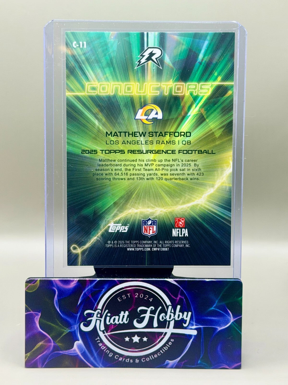 2025 Topps Resurgence - #C-11 Matthew Stafford - Conductors