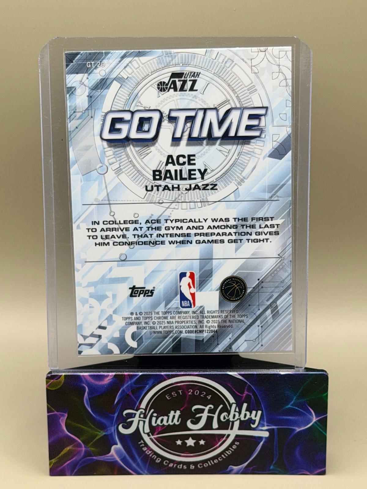 2025-26 Topps Chrome - Go Time Ace Bailey #GT-20 (RC)