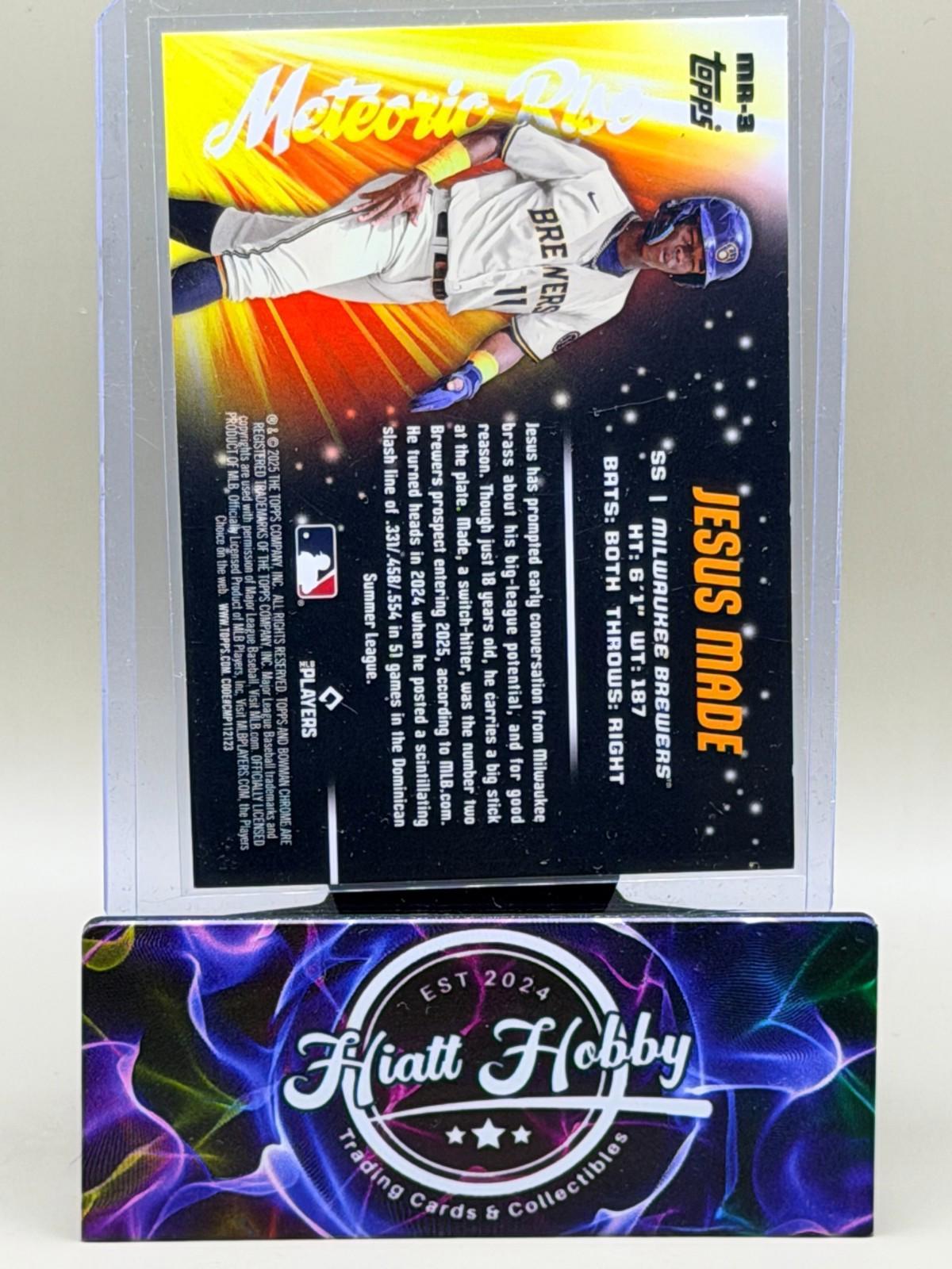 2025 Bowman Chrome - Meteoric Rise Jesus Made #MR-3 (RC)
