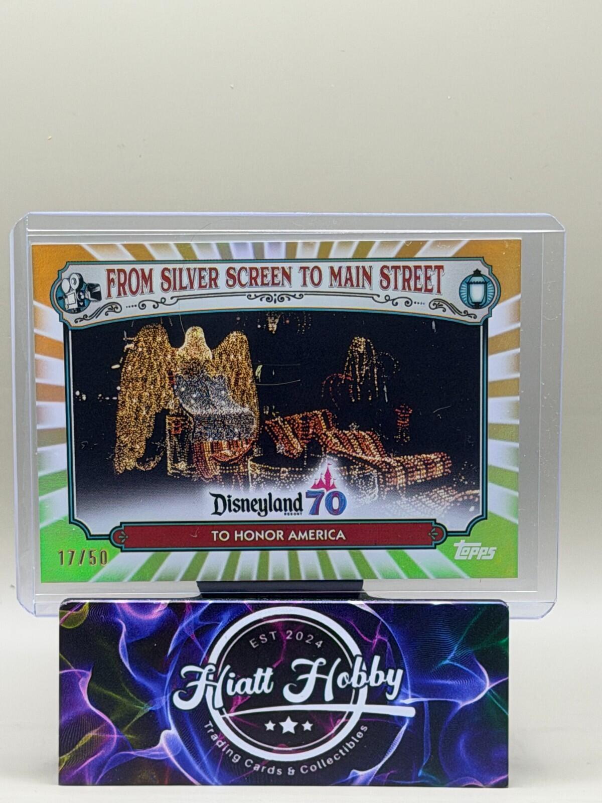 2025 Topps Disneyland 70th #MS-6 Honor America - Gold /50