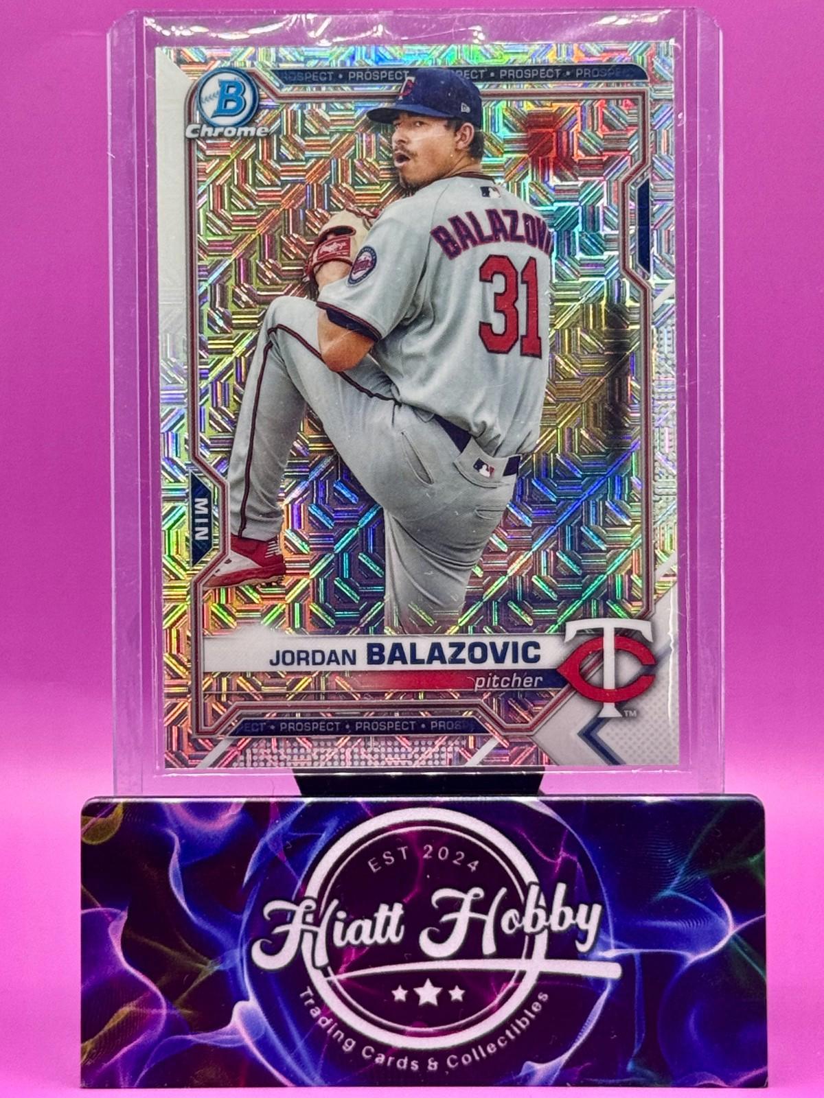 2021 Bowman Chrome - Jordan Balazovic #BCP-61 - Mojo Refractor (RC)