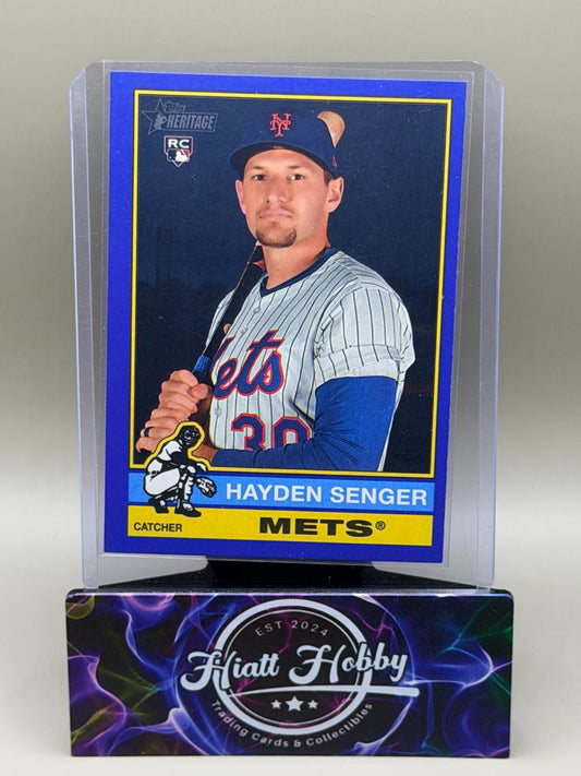 2025 Topps Heritage High Number - Hayden Senger #673 - Dark Blue Boarder (RC)