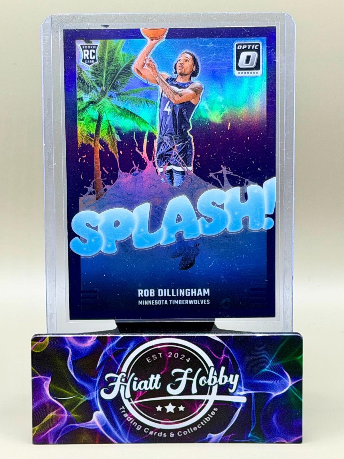 2024-25 Panini Donruss Optic - Rob Dillingham #8 - Splash - Purple Prizm (RC)