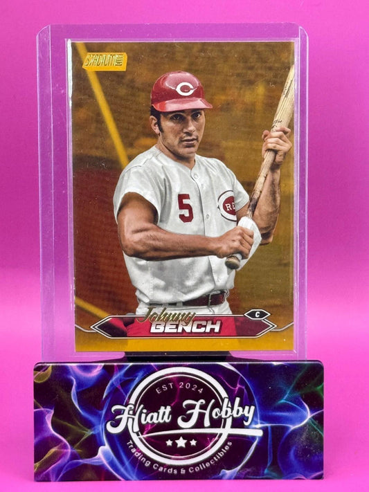 2024 Topps Stadium Club - Johnny Bench #75 - Gold Foil SP