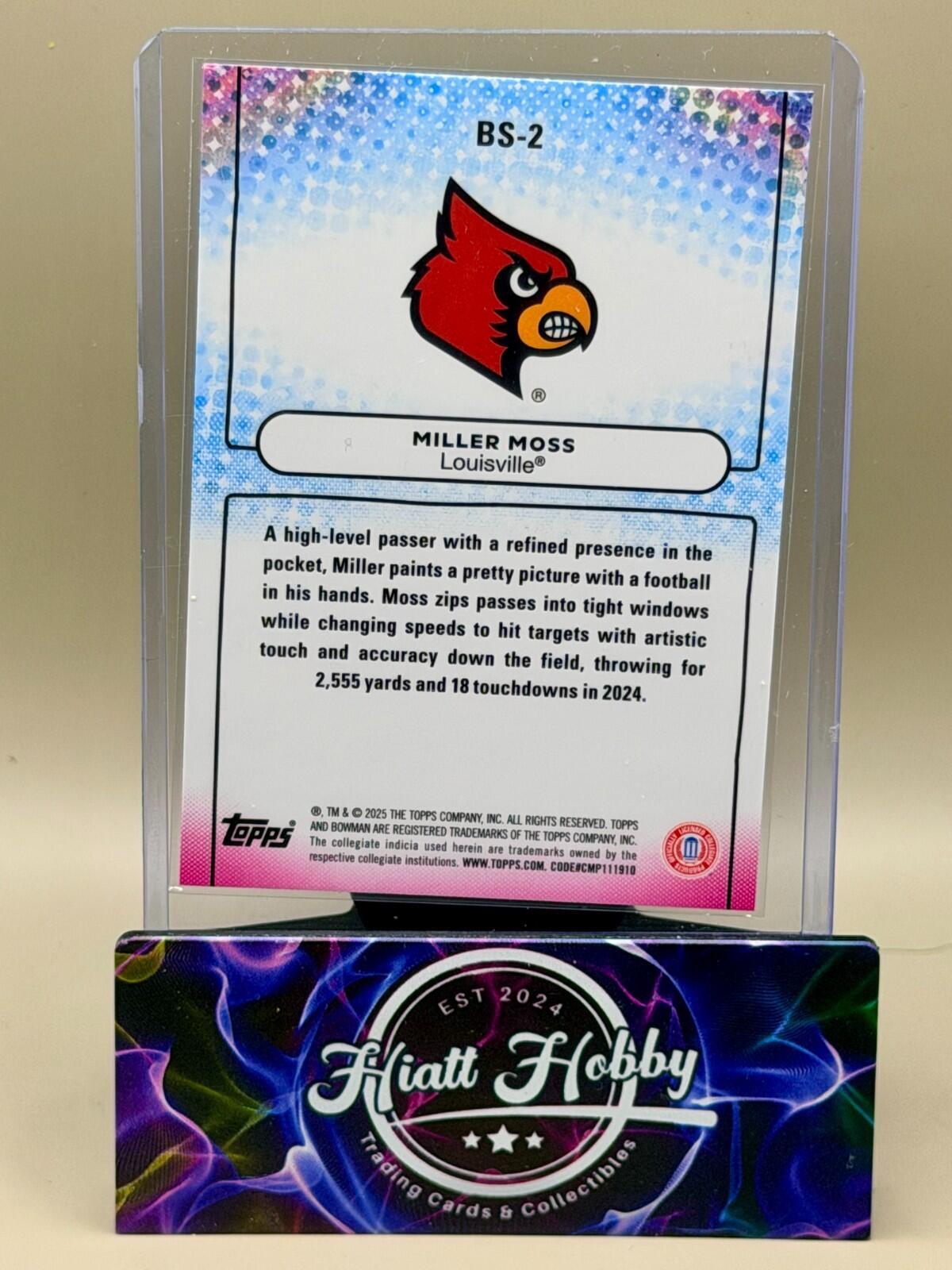 2025 Bowman's Best University Inserts  - Complete your set.  Combined Shipping