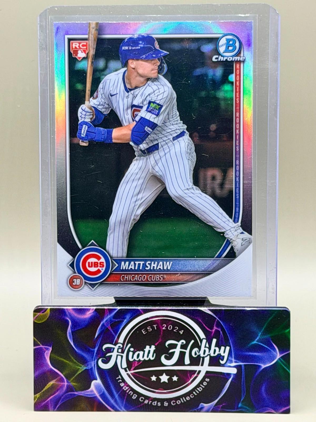 2025 Bowman Chrome - Matt Shaw #46 - Red Rookie Redempton SP (RC)