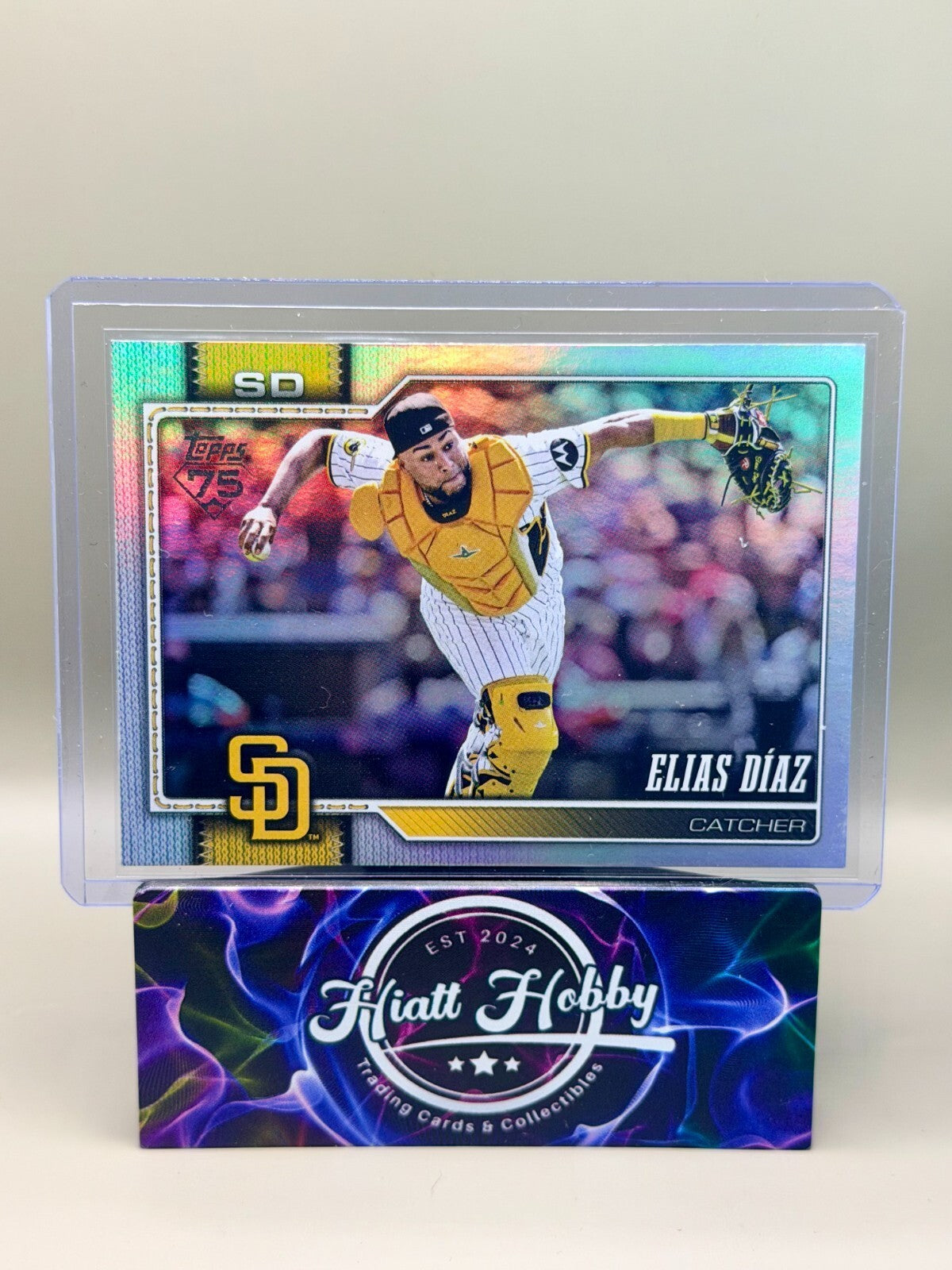 2026 Topps Series 1 - #28 Elias Diaz - Rainbow Foil