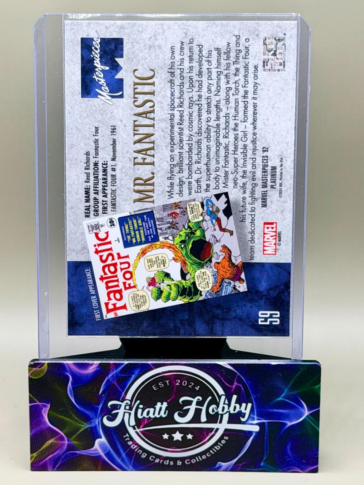 2024 Panini Skybox Marvel Masterpieces '92 Platinum - Mr Fantastic #59