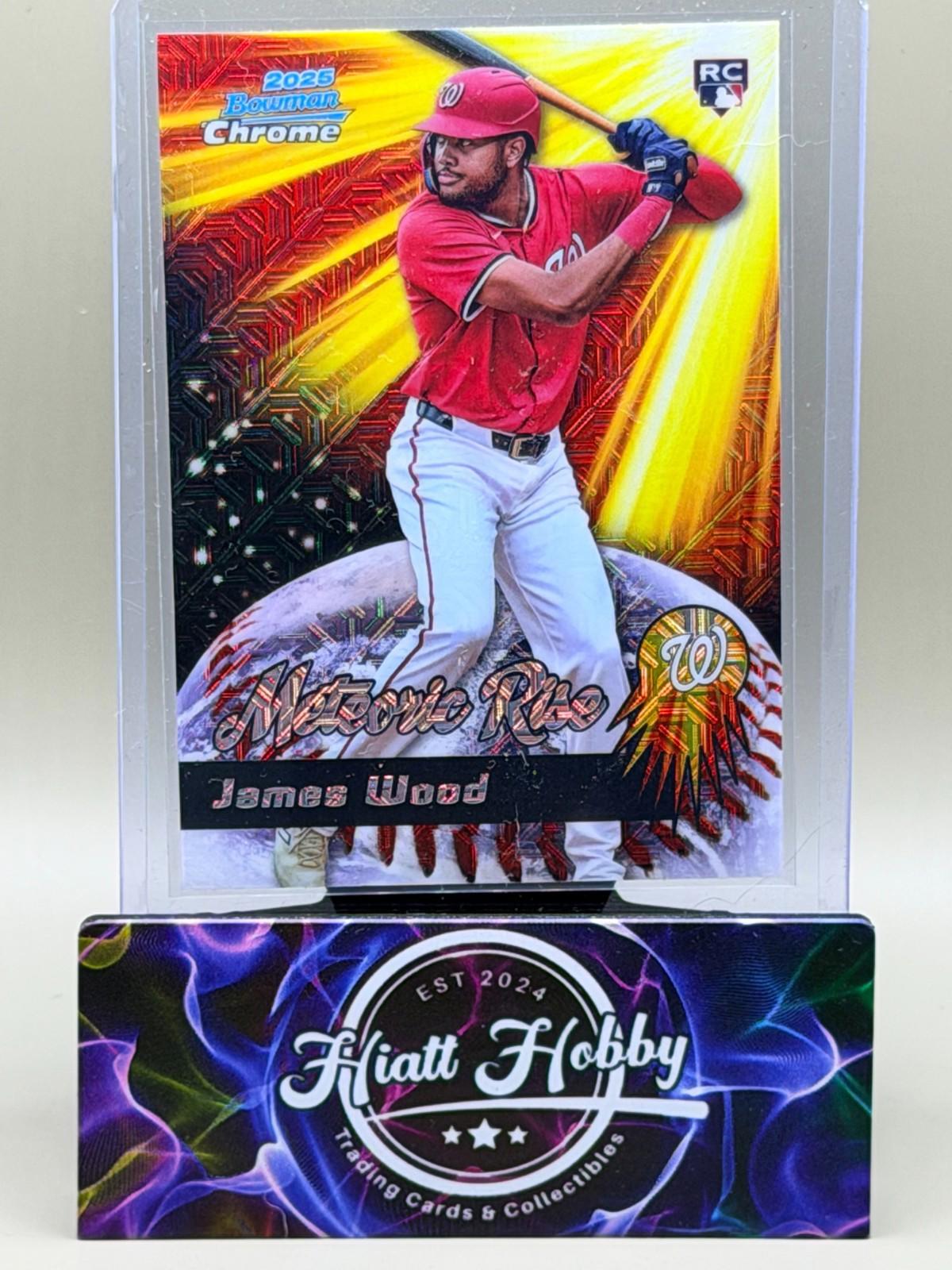 2025 Bowman Chrome - James Wood #MR-5 - Meteoric Rise - Mojo (RC)