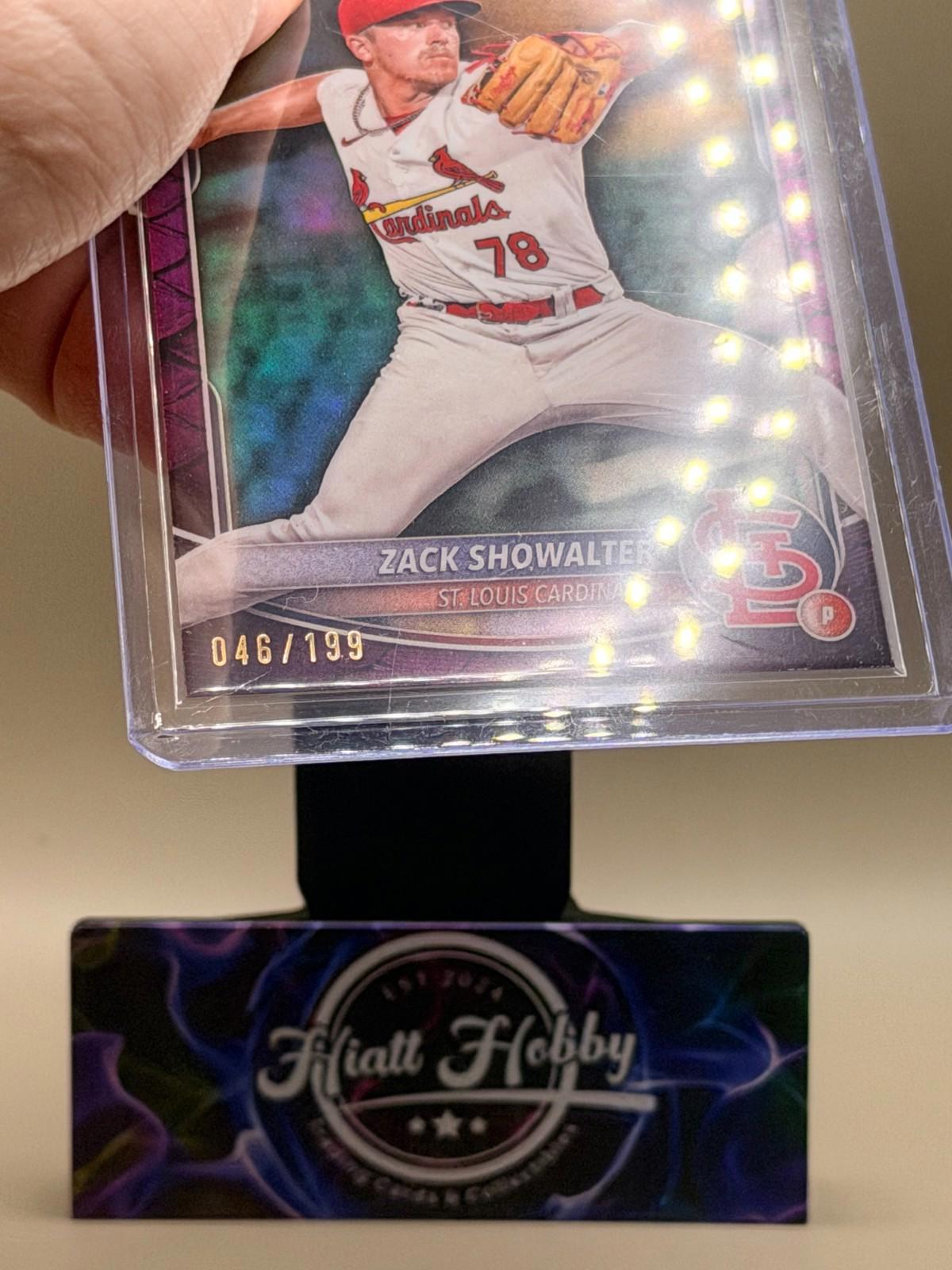 2025 Bowman Chrome - Zack Showalter #BCP-74 - Purple Reptillian /199