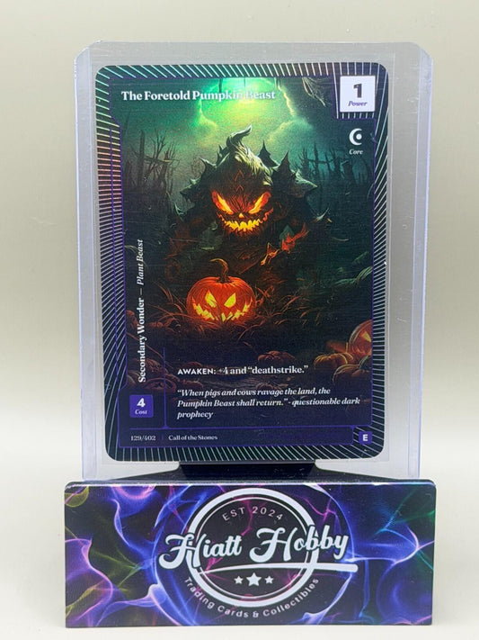2025 Wonders of the First #129/402 The Foretold Pumpkin Beast (E) - Classic Foil