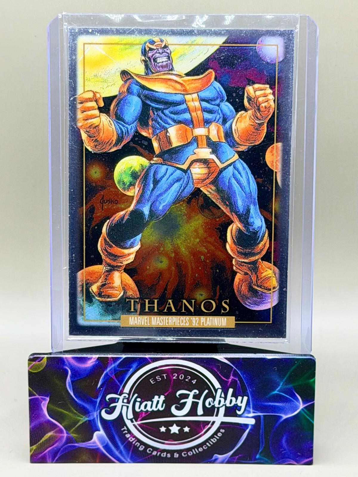 2024 Panini Skybox Marvel Masterpieces '92 Platinum - Thanos #83