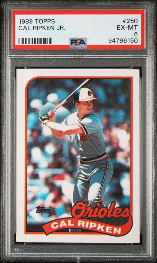 1989 Topps - #250 Cal Ripken PSA 6