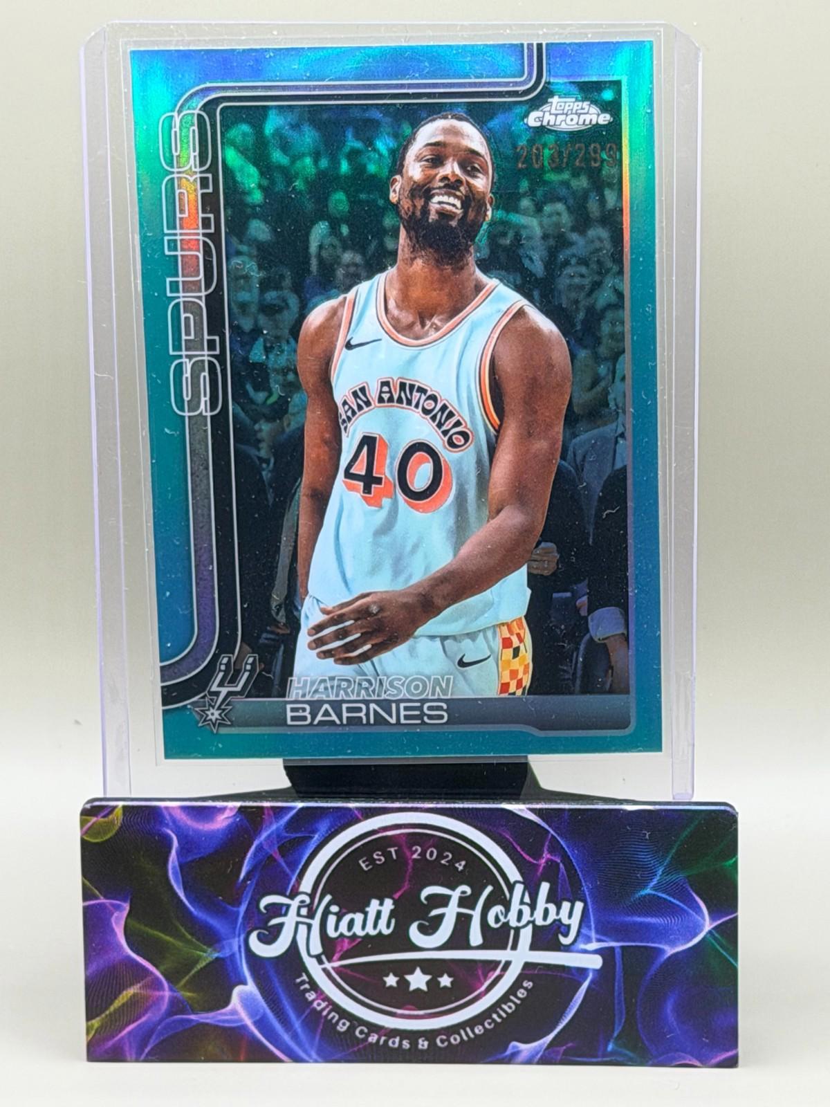 2025-26 Topps Chrome - Harrison Barnes #216 Aqua Refractor /199