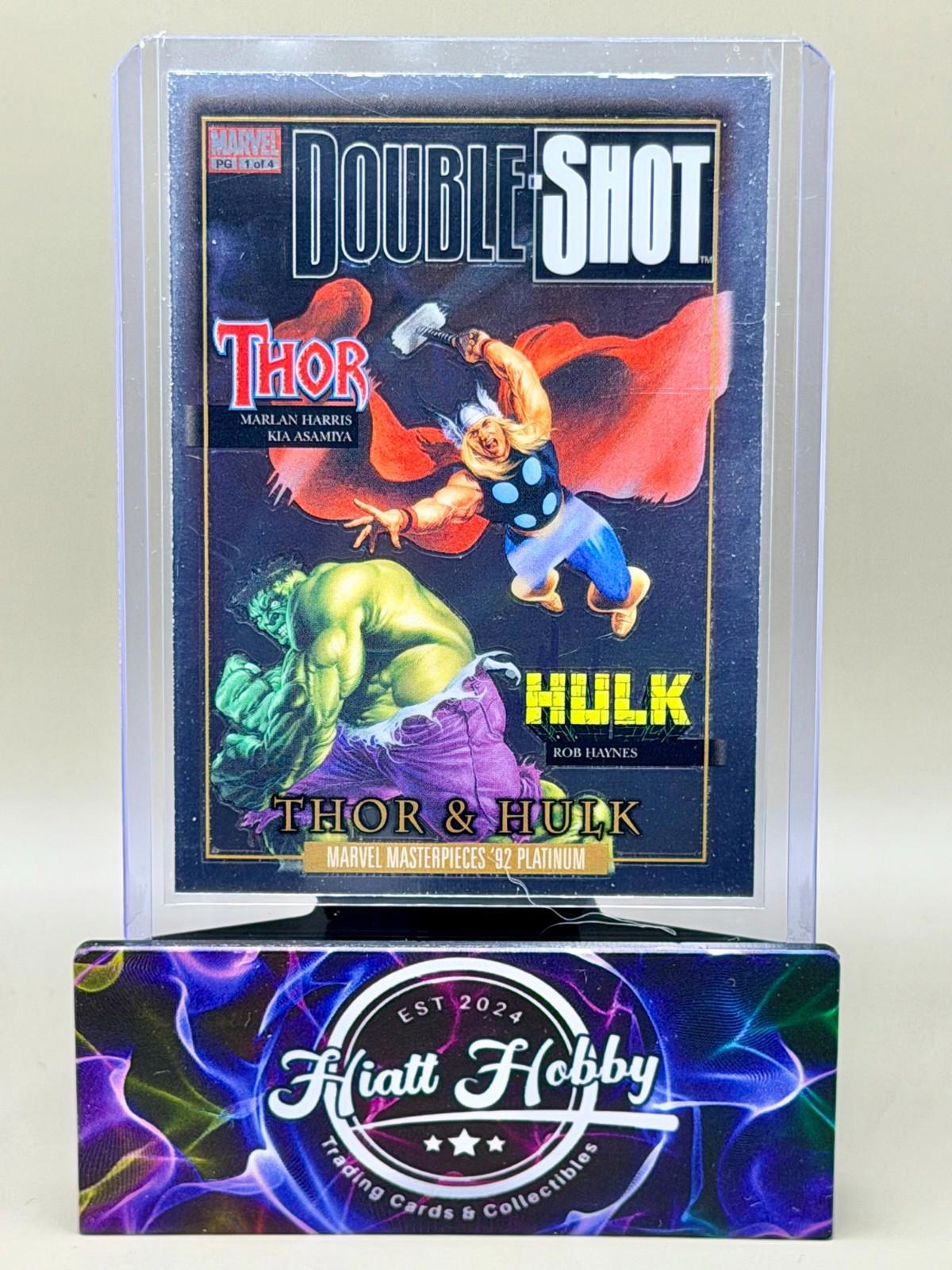 2024 Skybox Marvel Masterpieces '92 Platinum - Hulk & Thor - Fantastic Covers