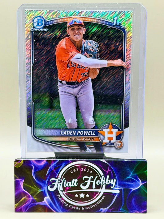 2025 Bowman Chrome - Caden Powell #BCP-212 - Shimmer Refractor (RC)