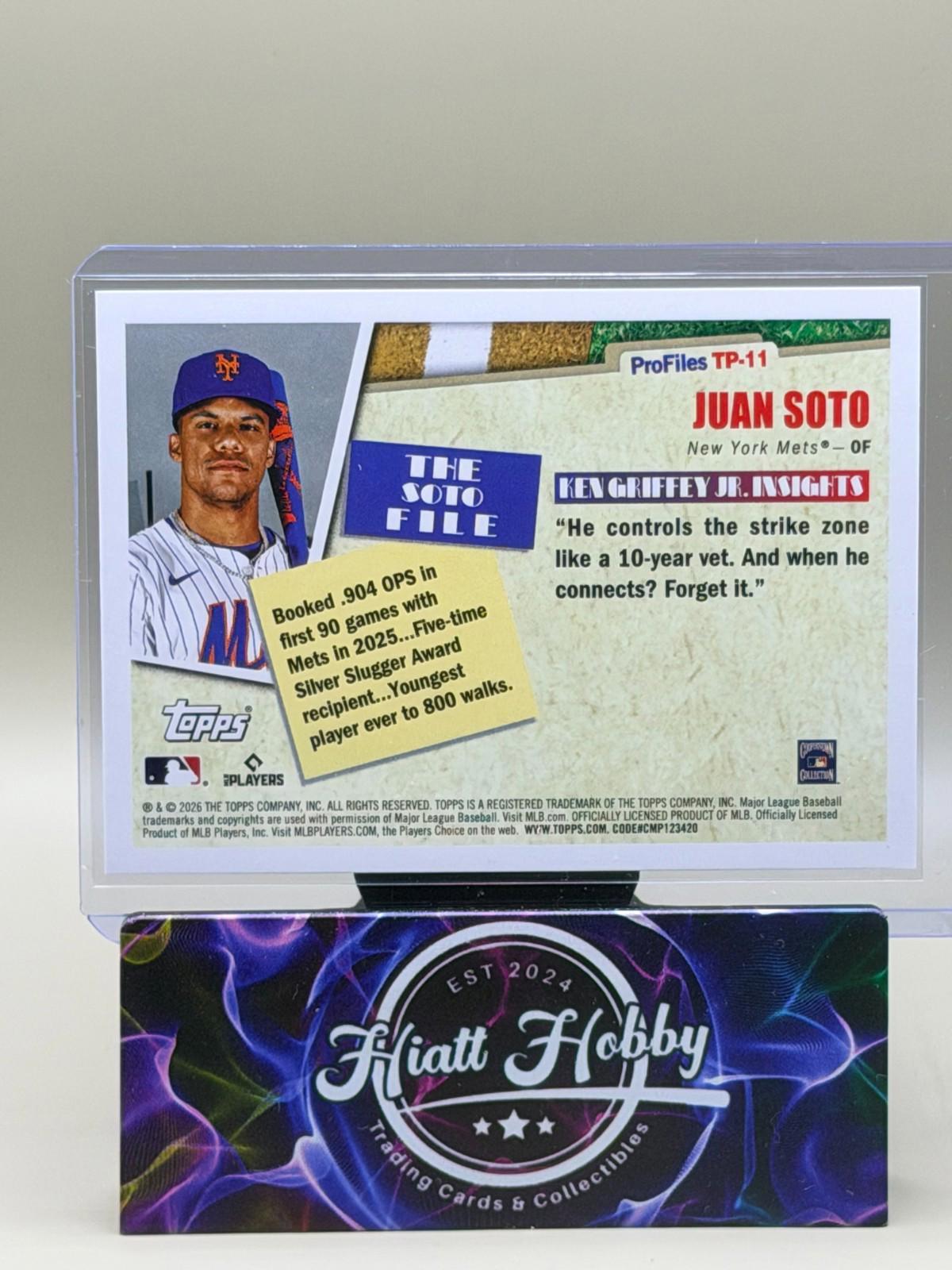 2026 Topps Series 1 #TP-11 Juan Soto - ProFiles