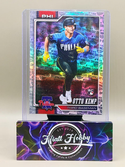 2026 Topps Series 1 - #187 Otto Kemp - Opening Day Foil (RC)
