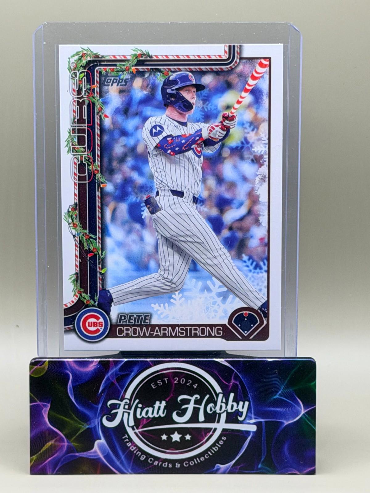 2025 Topps Holliday - Pete Crow-Armstrong #H41 - Candy Cane Bat Variation