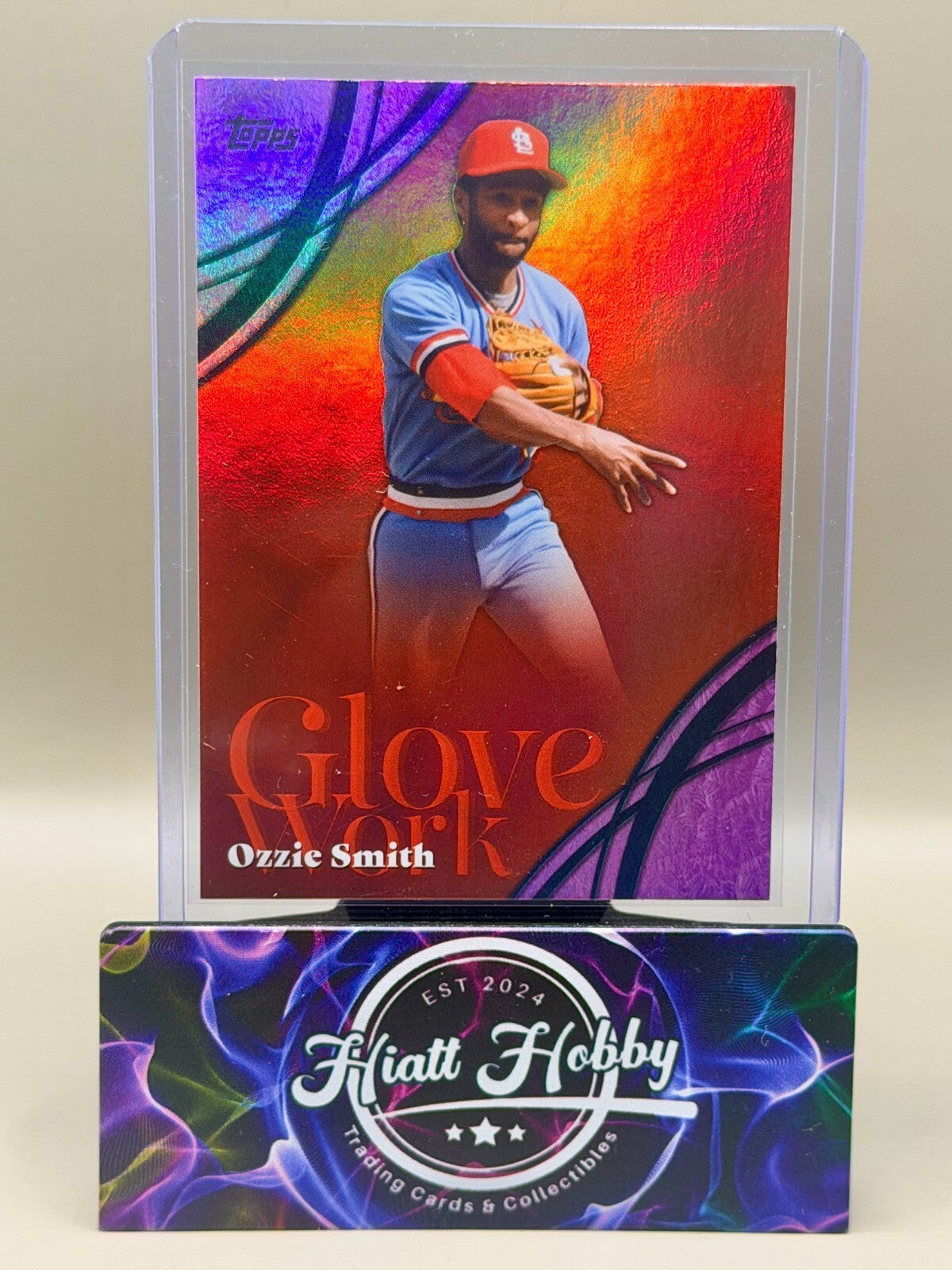2026 Topps Series 2 - #GW-1 Ozzie Smith - Glove Work - Pink Foil