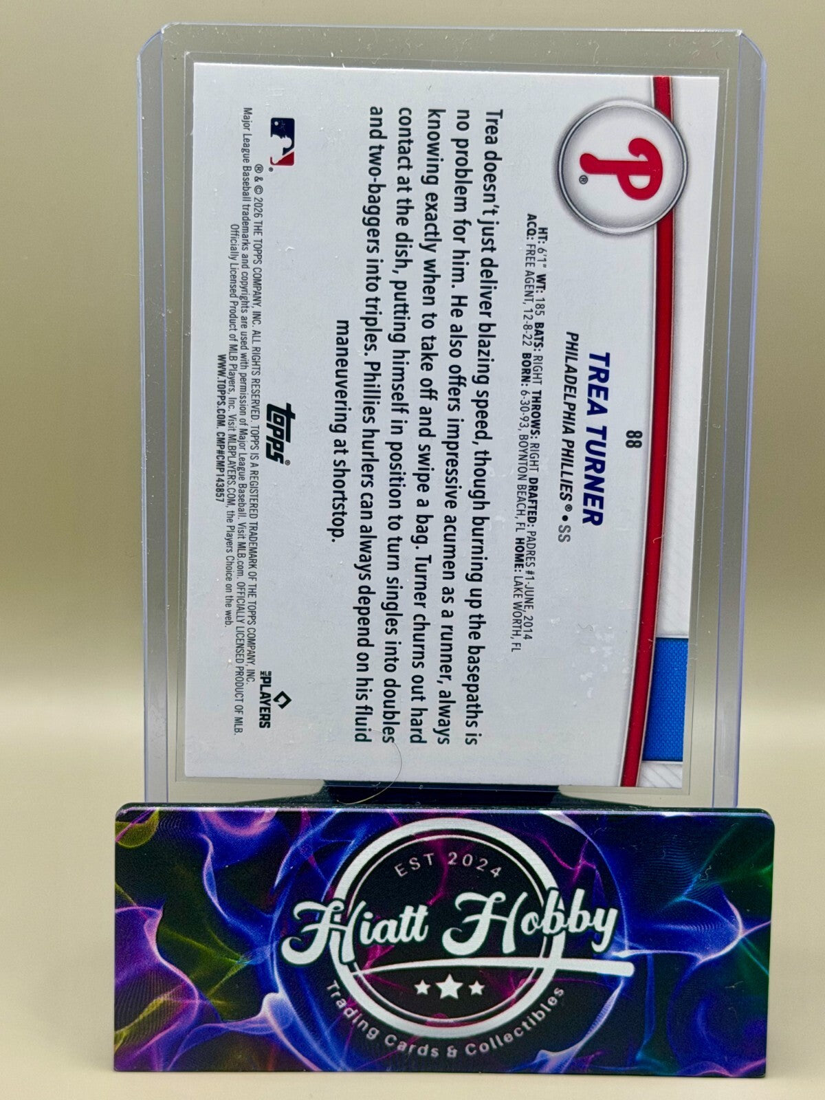 2026 Topps Series 2 Flagship Collection - #88 Trea Turner