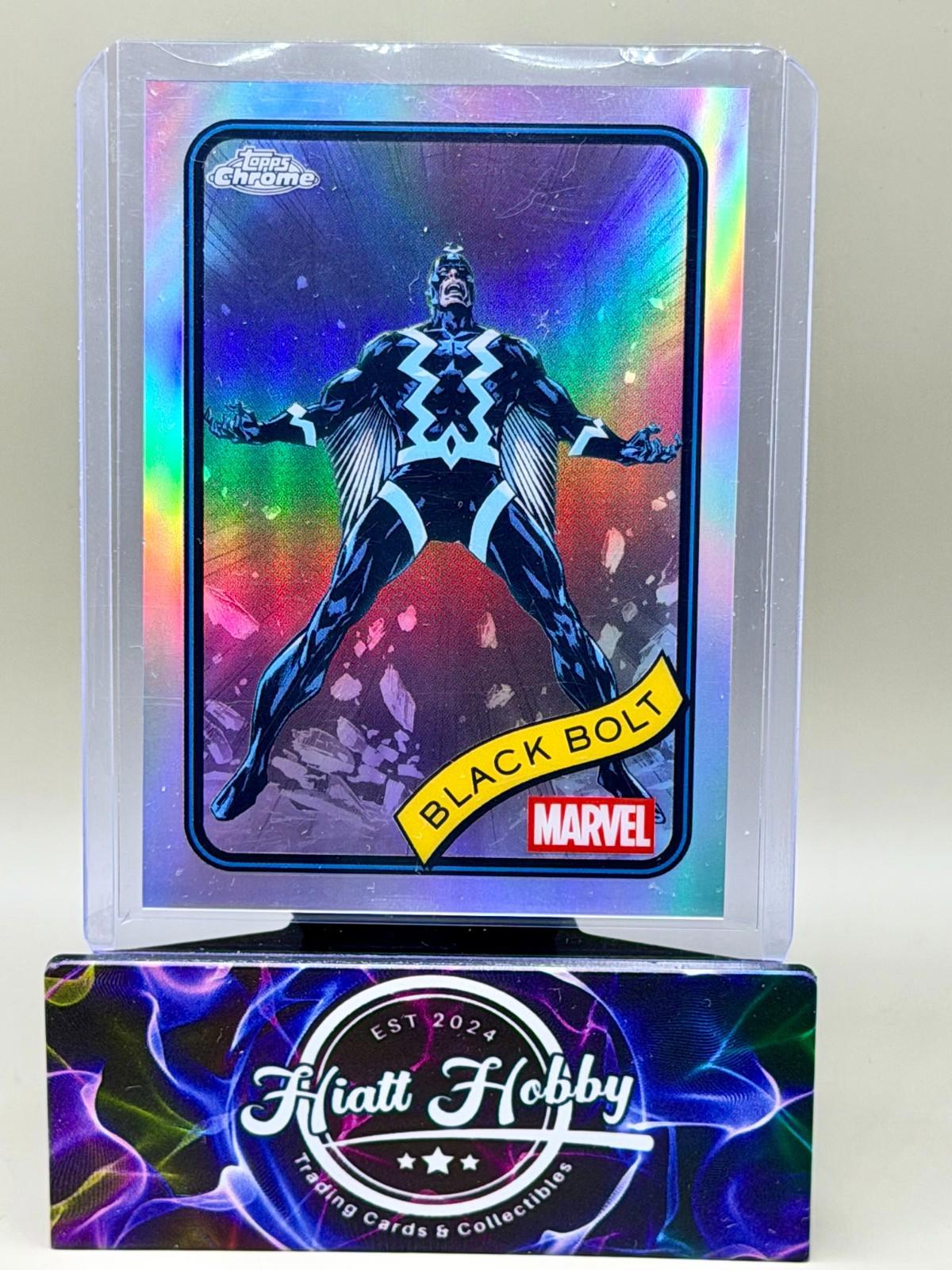 2025 Topps Chrome Marvel Comics - Black Bolt #116 - Refractor