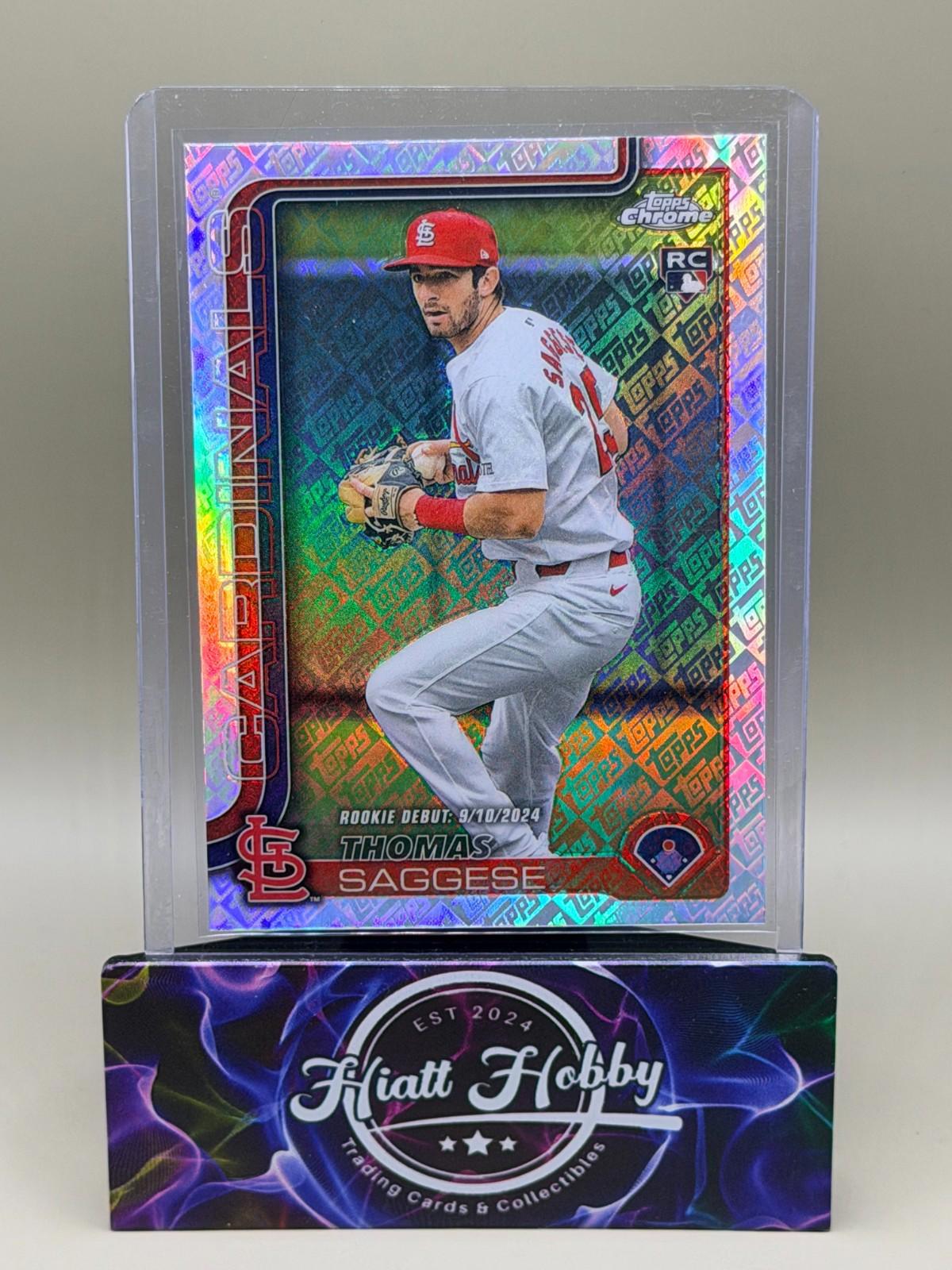 2025 Topps Chrome Update - Thomas Saggese #USC157 - Fanatics Logo Refractor (RC)