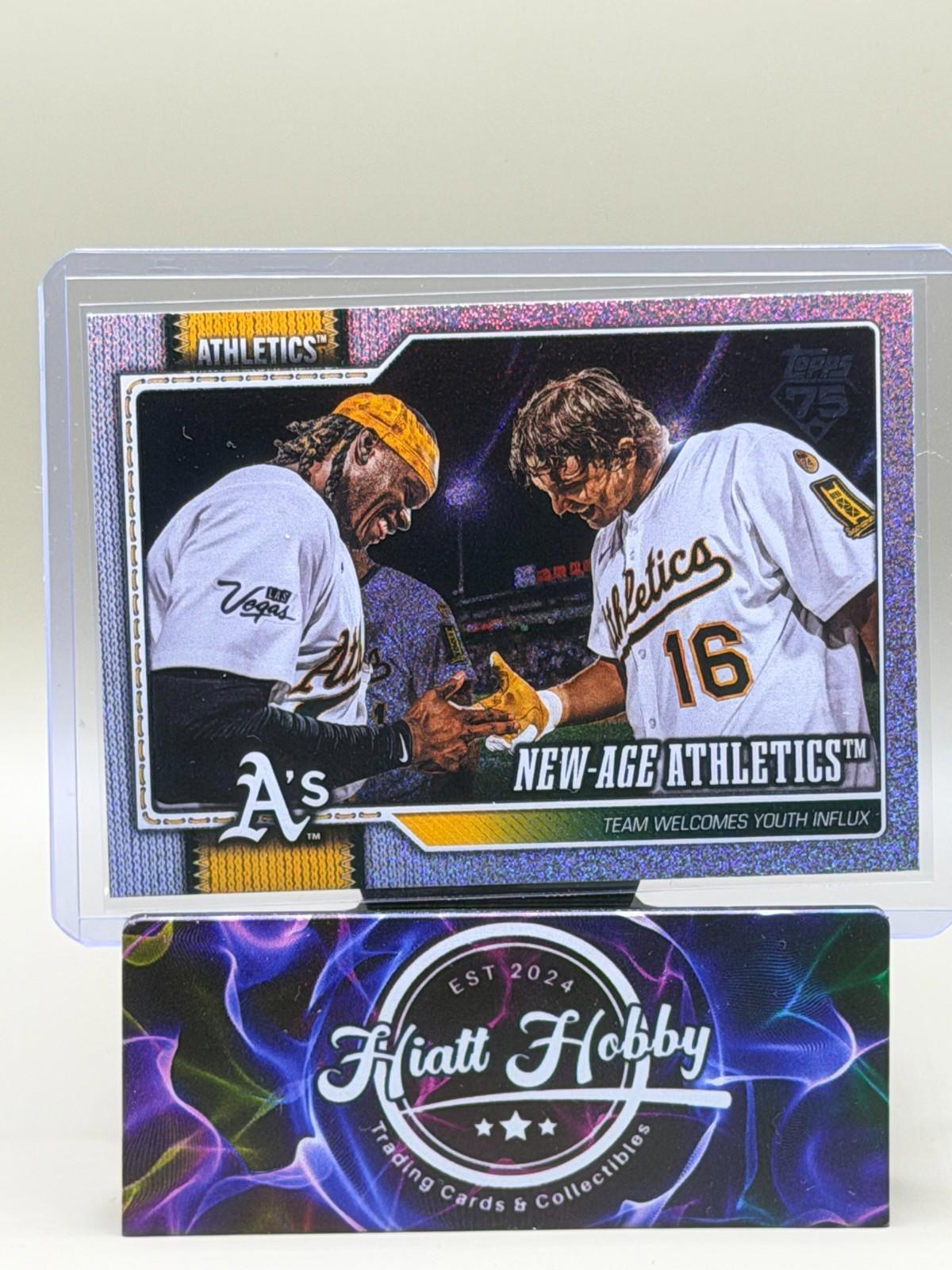 2026 Topps Series 1 #122 Athletics Kurtz & Butler - Sandglitter