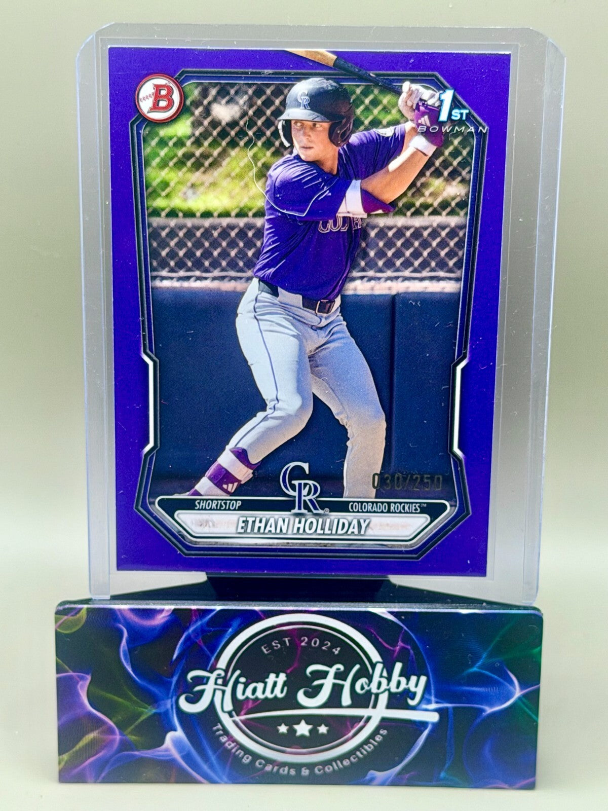 2026 Bowman Baseball - #BP-1 Ethan Holliday - Purple /250 (1st)