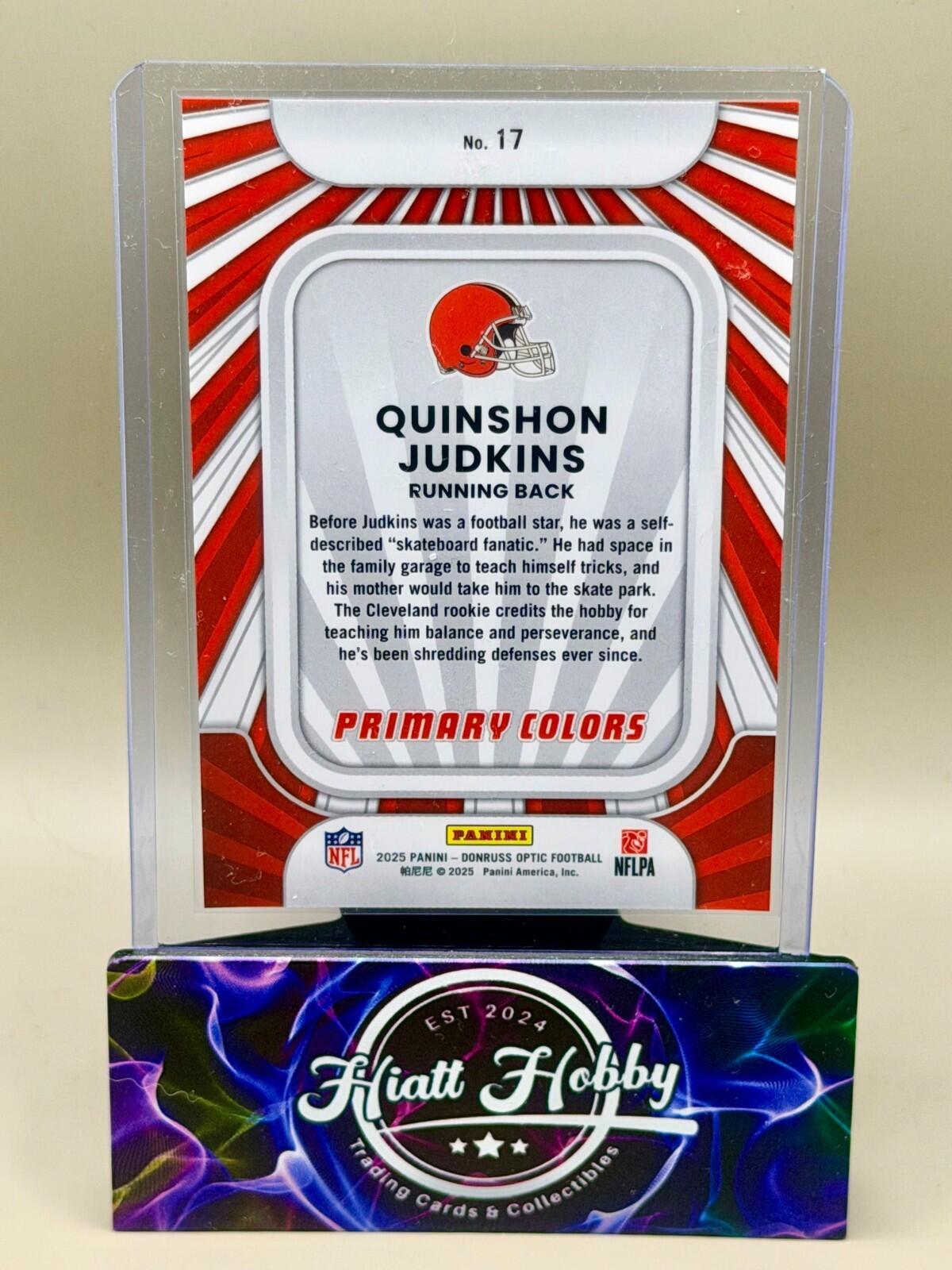 2025 Panini Donruss Optic - #17 Quinshon Judkins - Primary Colors (RC)