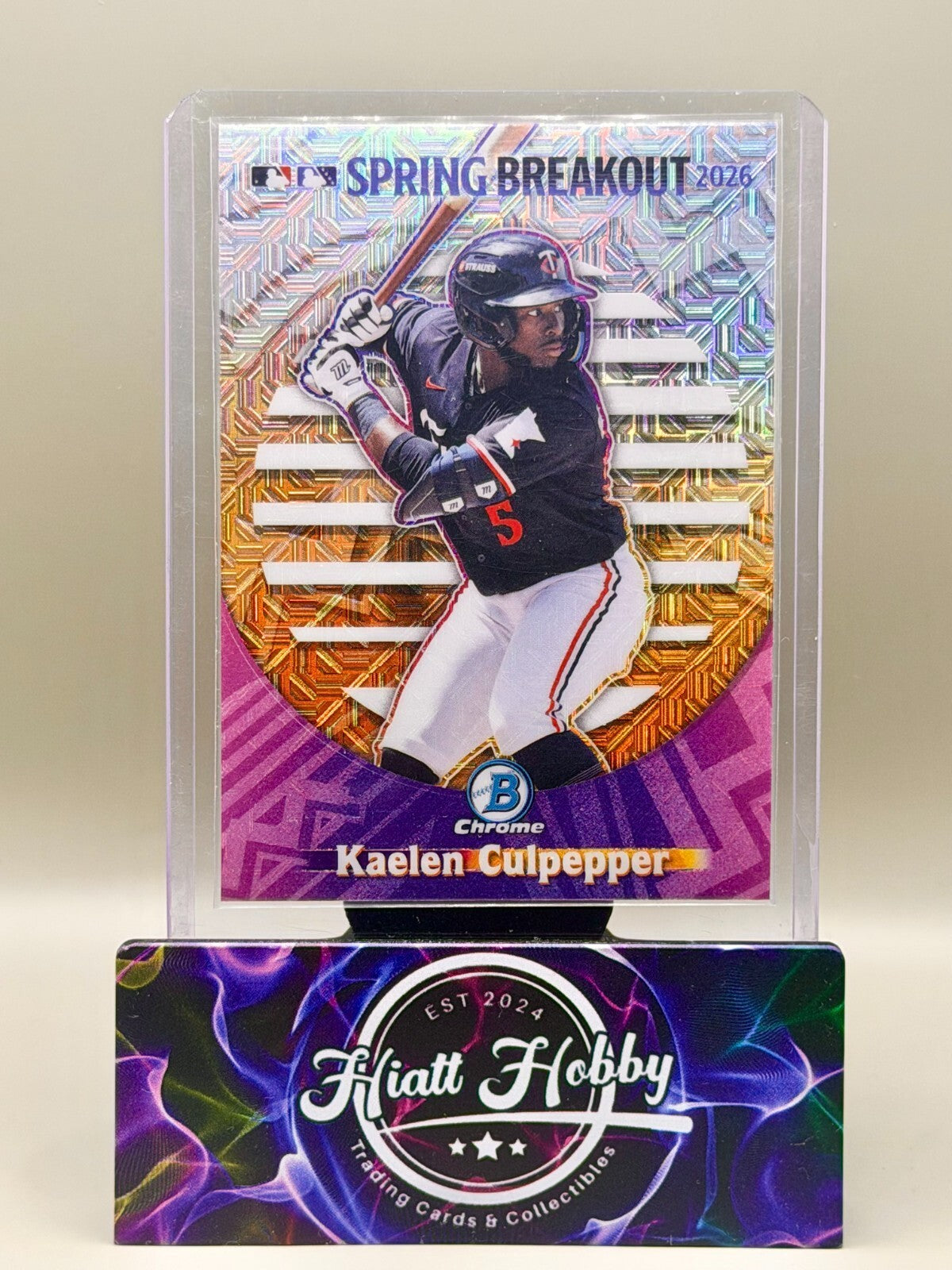 2026 Bowman Chrome - #SB-20 Kaelen Culpepper - Spring Breakout - Mojo (RC)