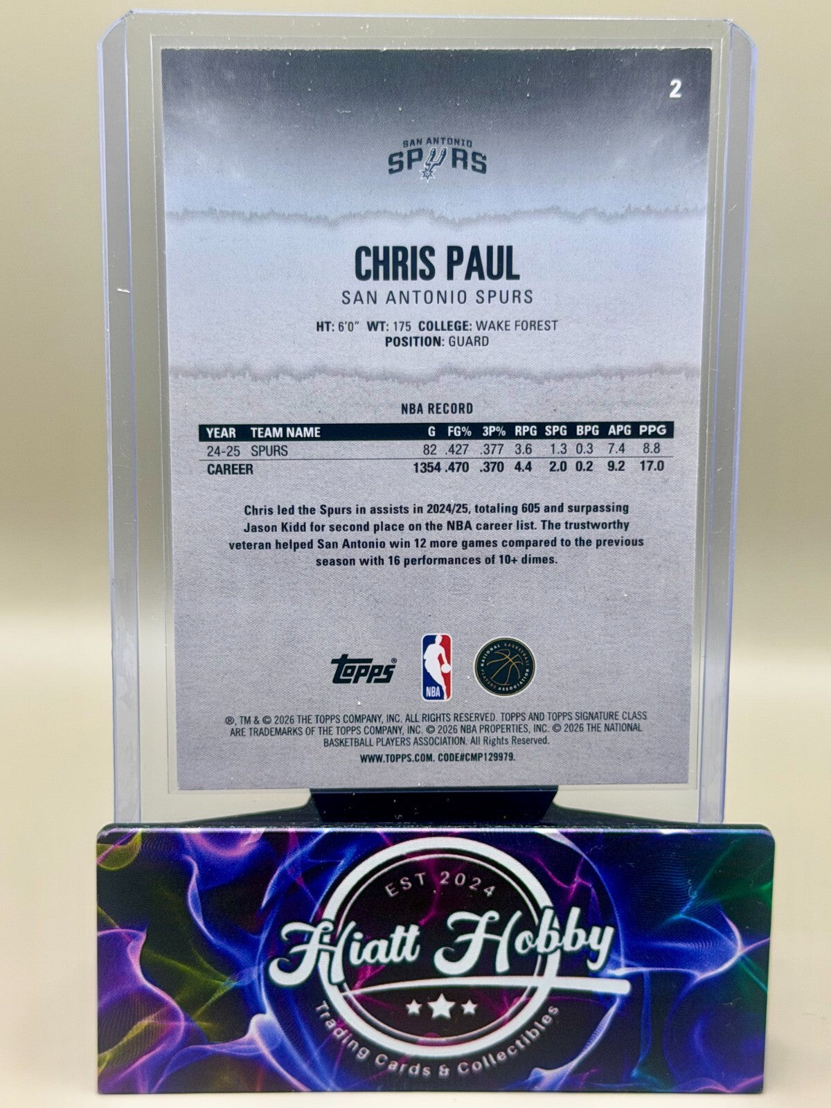 2025-26 Topps Signature Class Basketball - #2 Chris Paul - Lime Green /175