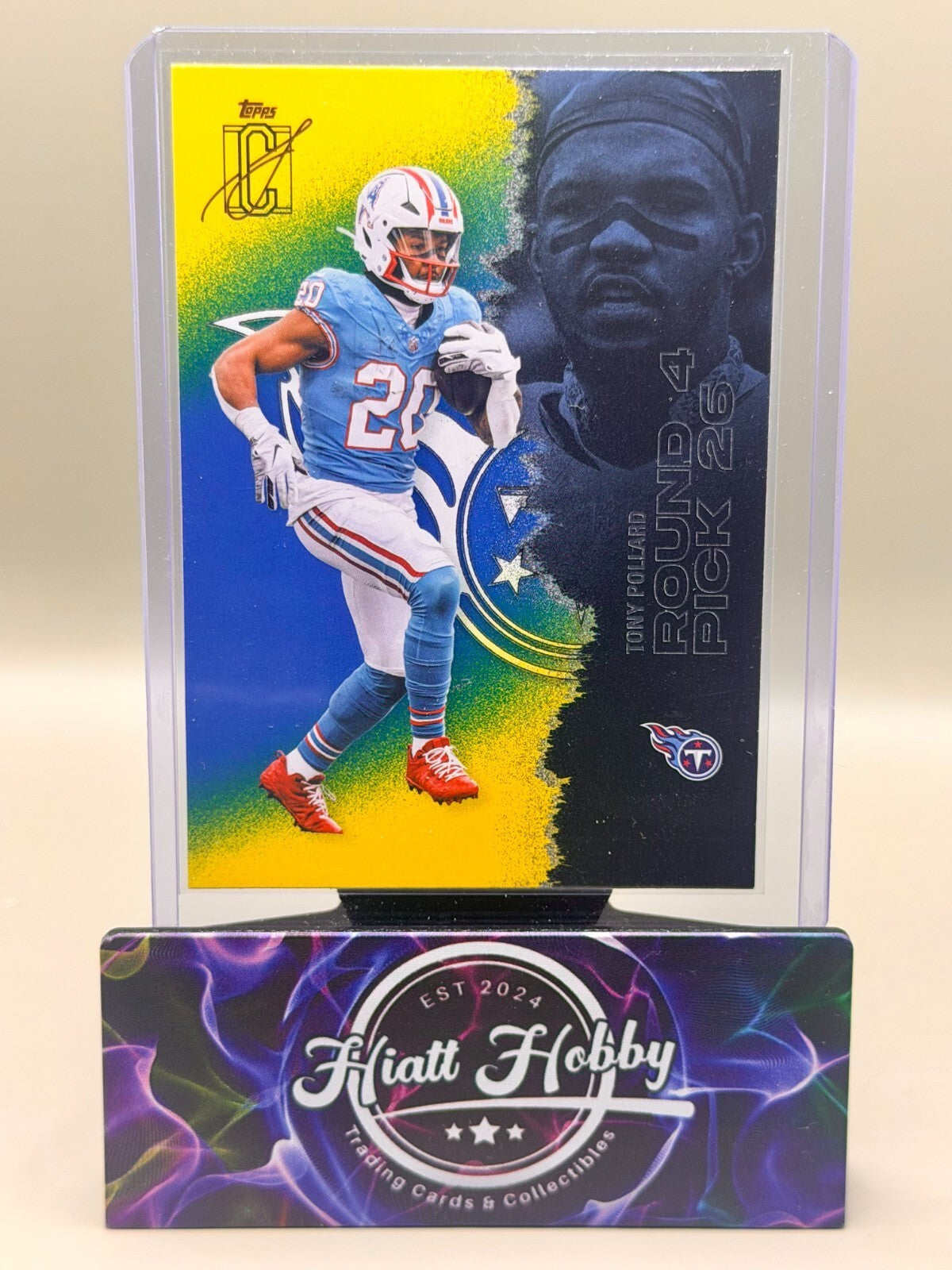 2025 Topps Signature Class Football - #54 Tony Pollard - Blue Yellow