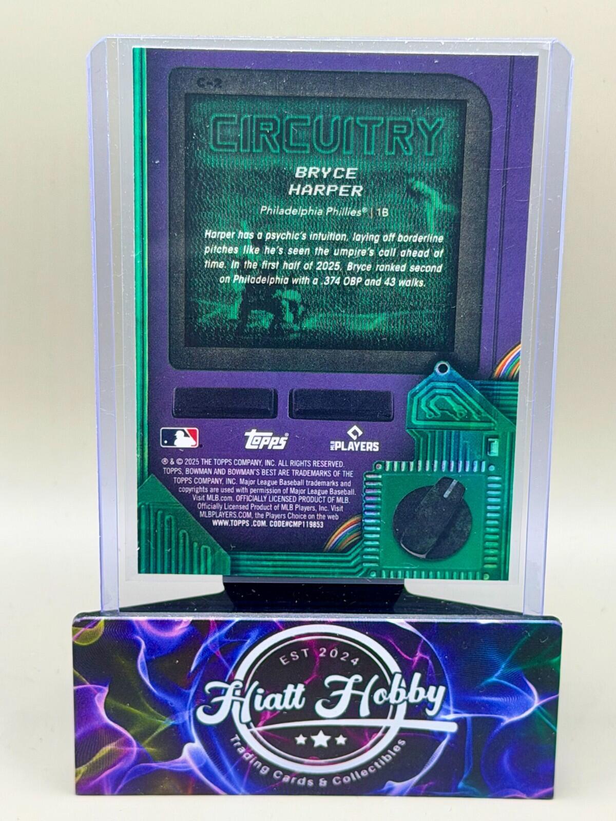 2025 Bowman's Best - #C-3 Bryce Harper - Circuitry - Mini Diamond