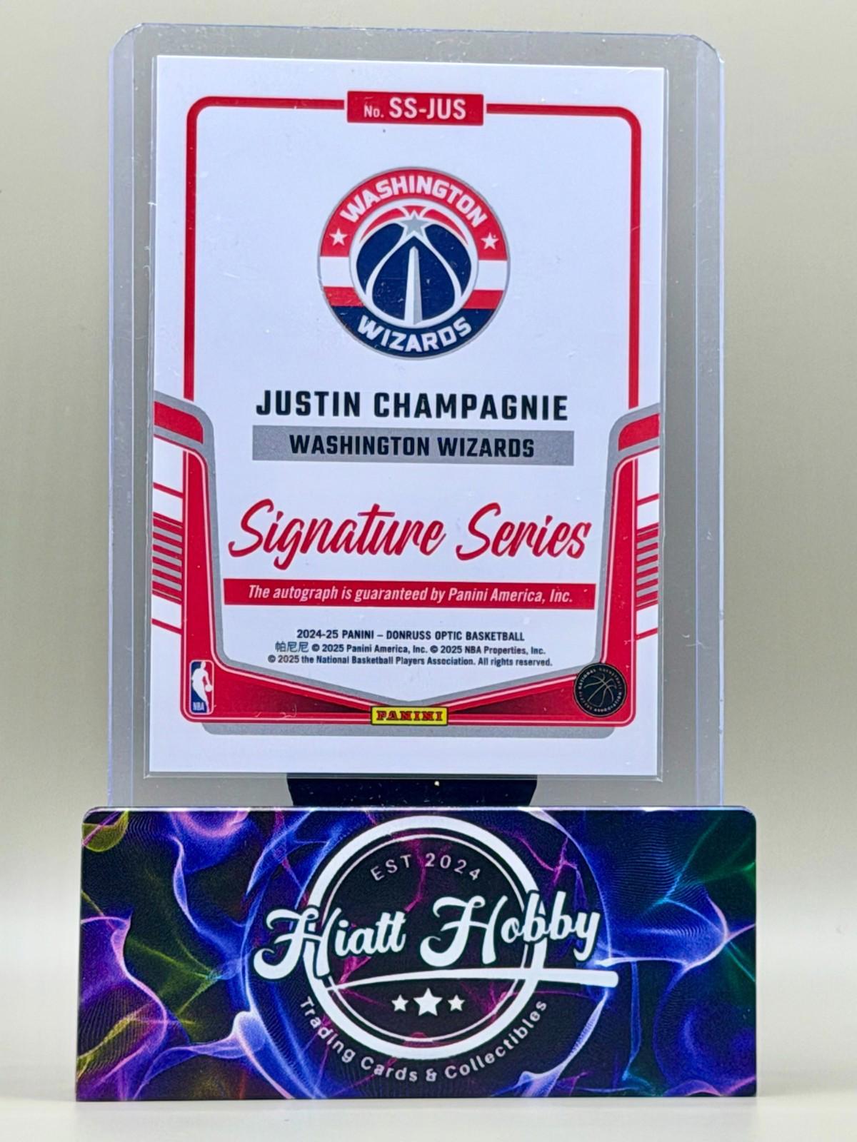 2024-25 Panini Donruss Optic - Justin Champagnie #SS-JUS - Auto