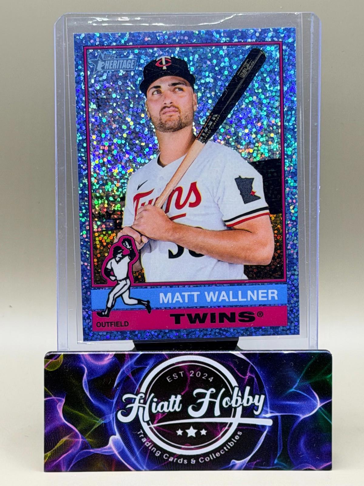 2025 Topps Heritage High Number - Matt Wallner #682 - Light Blue Sparkle